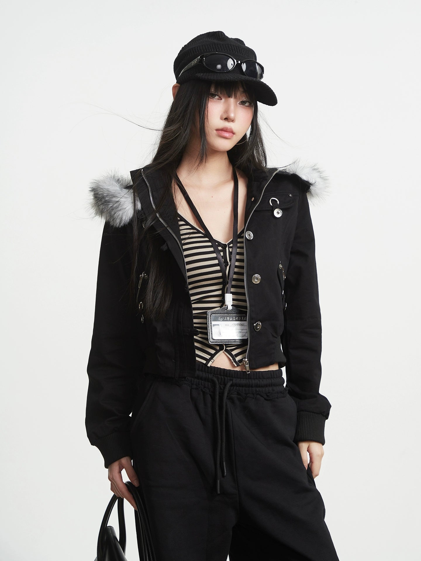 【25s Oct.】Vintage Hooded Fur Collar Jacket