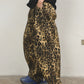 【25s Jul.】Rhinestone Leopard Blade-Cut Cargo Pants