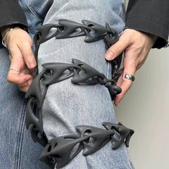 Cyber Gothic Spine Waist Chain