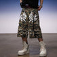 【25s Aug.】Vintage Washed Camo Print Shorts