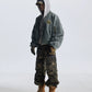 【25s Aug.】Distressed Washed Loose Bomber Jacket