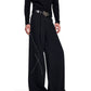 【25s Sep.】Patchwork Rhinestone Draped Suit Pants