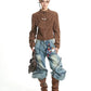 【25s Sep.】Vintage Brown Short Moto Jacket
