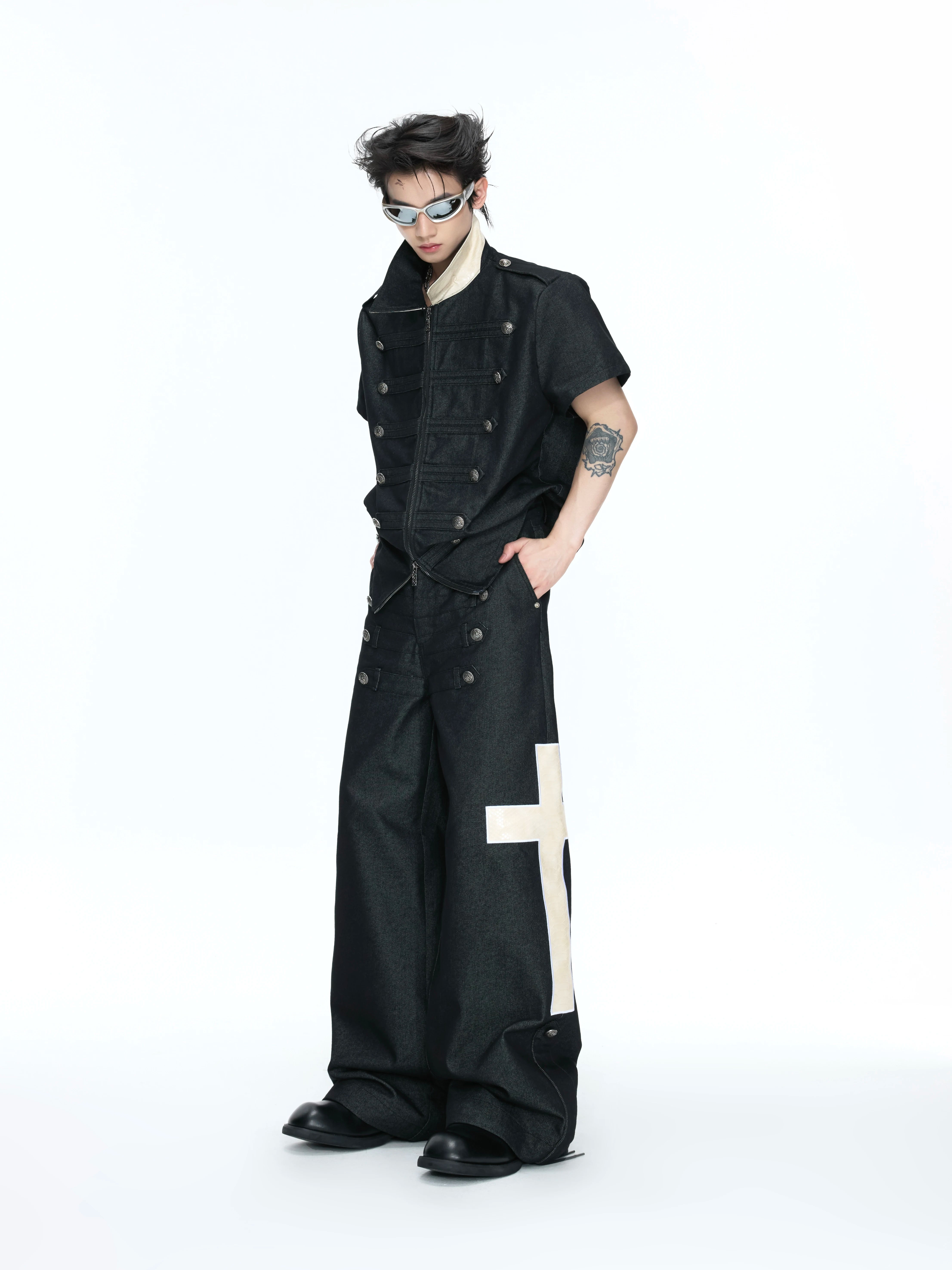 【26s Apr.】Napoleonic Double-Breasted Tee & Cross Pants
