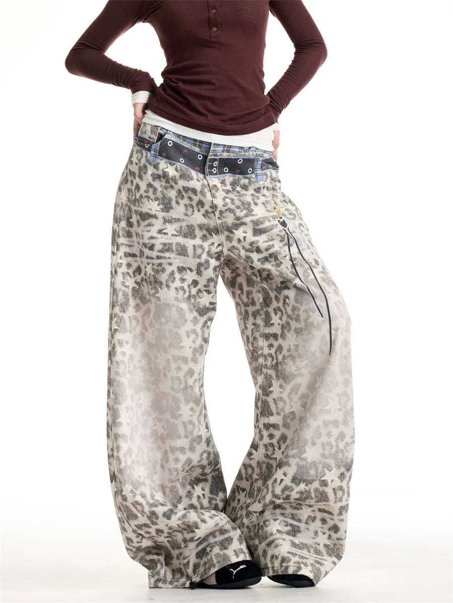 【26s Mar.】Vintage Leopard Wide-Leg Pants