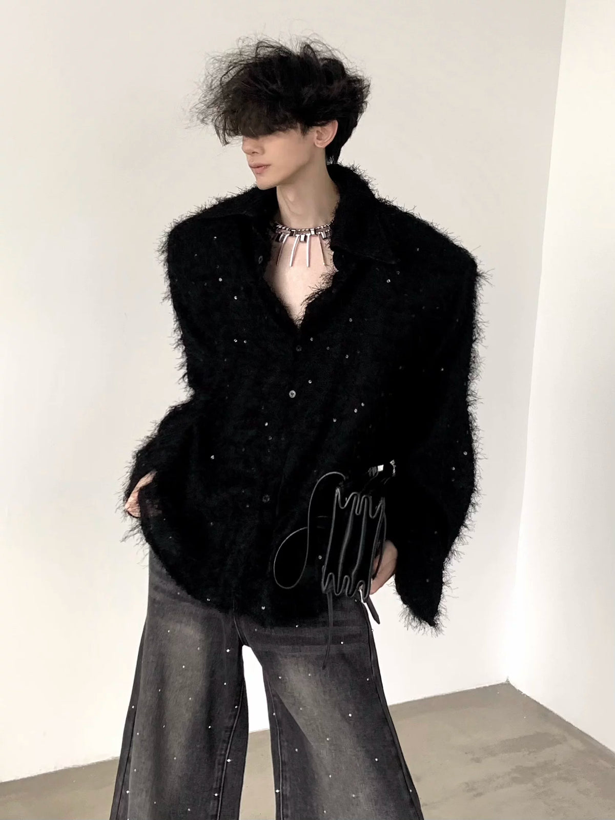 【26s Mar.】Star Sequin Shoulder Shirt