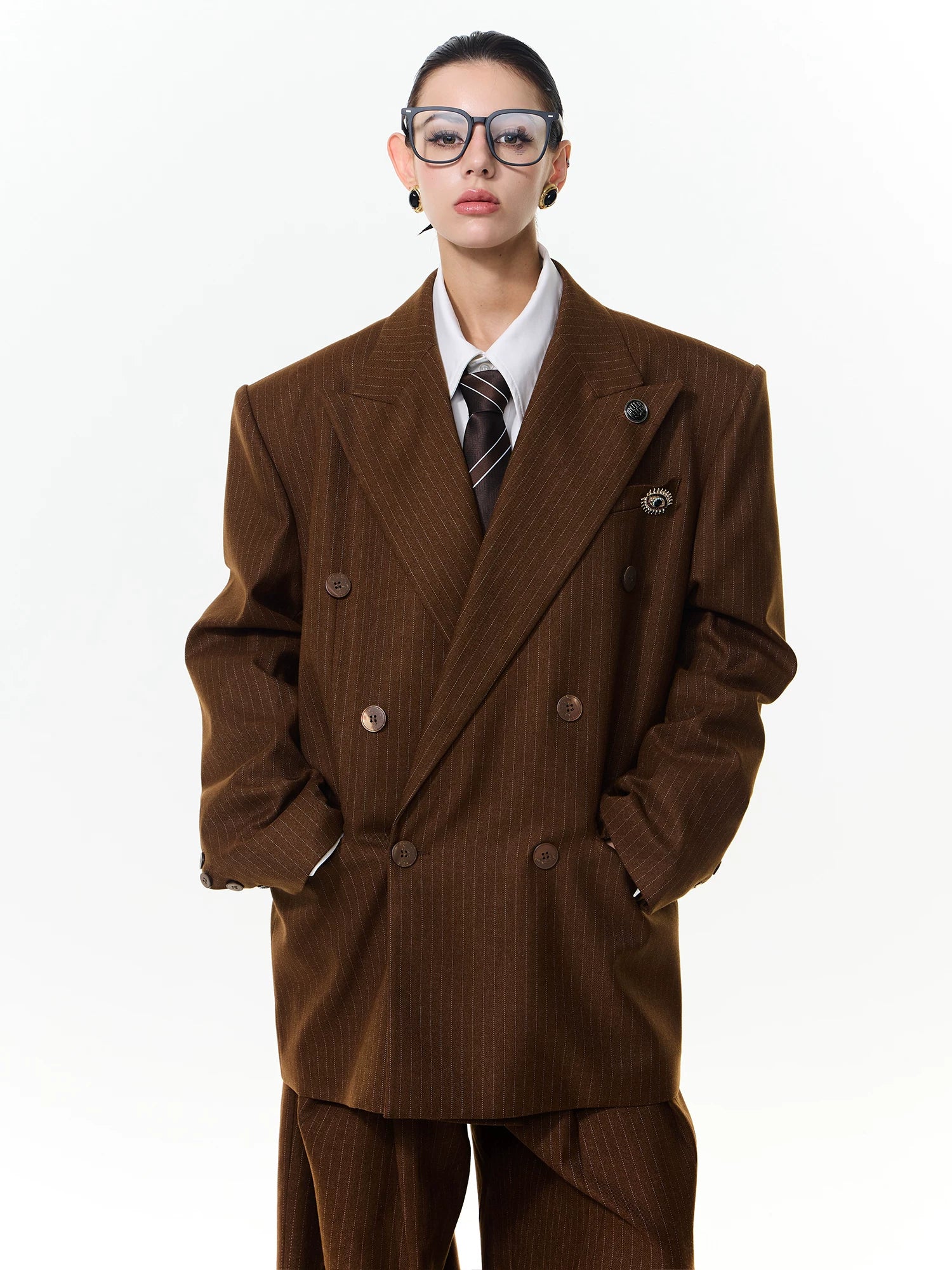 【26s Apr.】Striped Relaxed Tailored Jacket / Pants