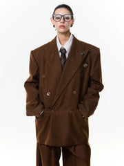 【26s Apr.】Striped Relaxed Tailored Jacket / Pants