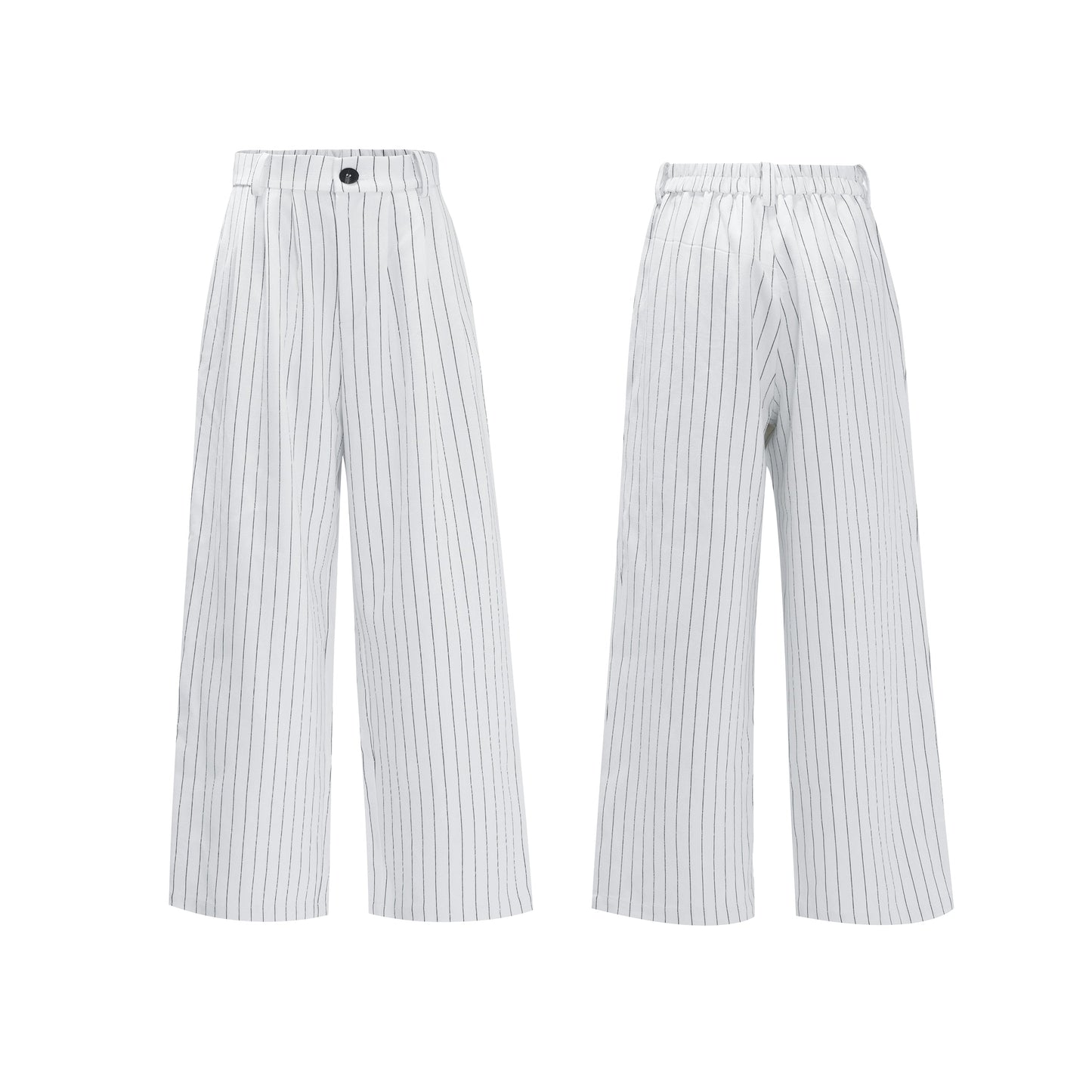 【25s Nov.】Striped Multi-panel Belted Jacket/Trousers