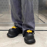 Thick-soled High-heeled Derby Shoes