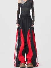 【25s Jul.】Patchwork Wide-Leg Sweatpants