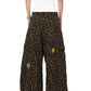 【25s Aug.】Vintage Patchwork Embroidered Leopard Print Jeans