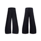 【25s Sep.】Red Wide-Leg Pants with Curved Blade Cut