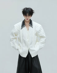 【25s Nov.】Elegant and Luxurious Vintage Handmade Pearl Sweater