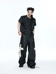 【26s Apr.】Napoleonic Double-Breasted Tee & Cross Pants