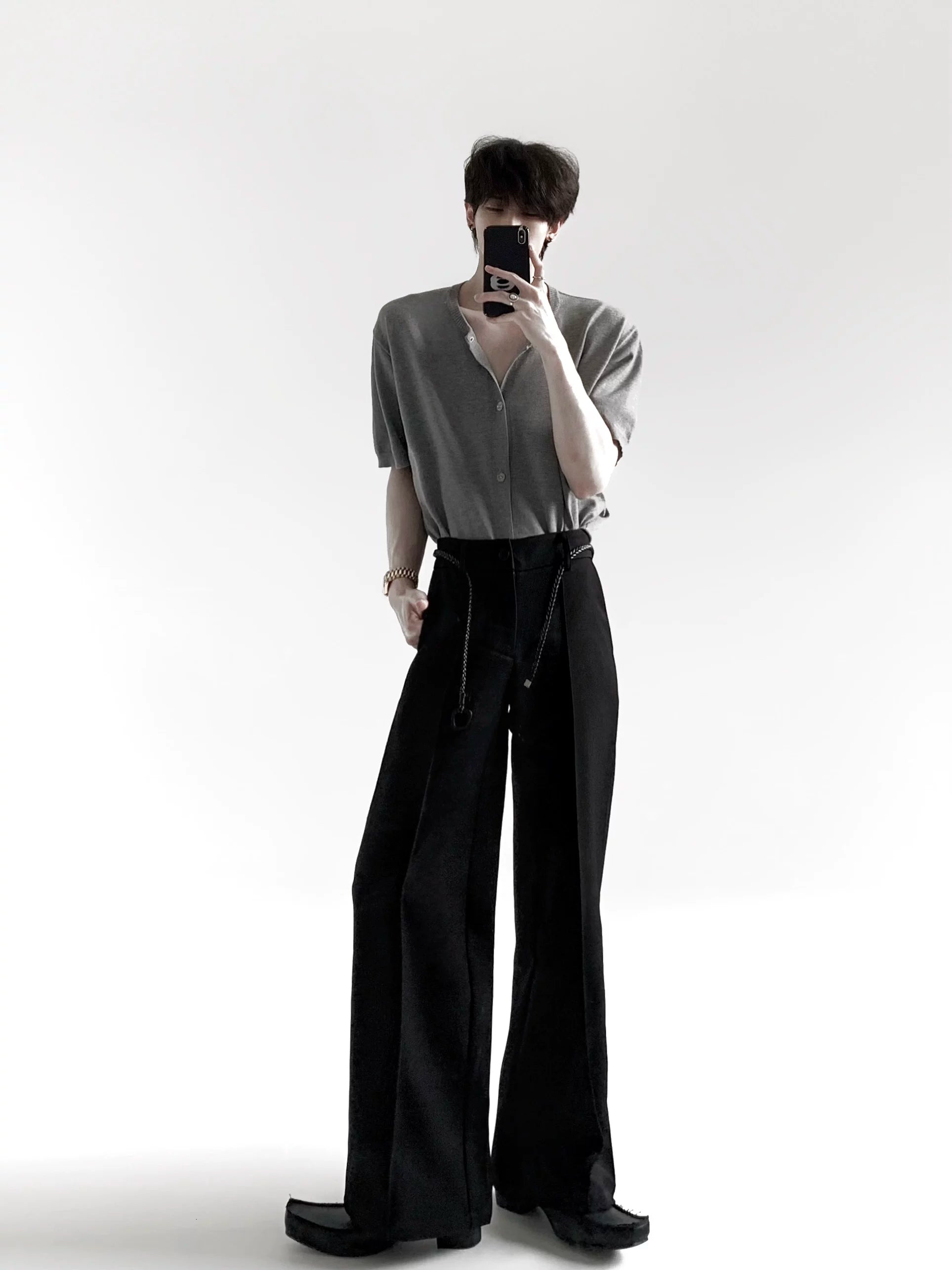 Clean Fit Knit Cardigan Tee
