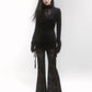 【25s Jul.】Slight Flared Faux Two-Piece Mesh Pants