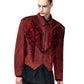 【25s Aug.】Red Snake Print Faux Fur Jacket