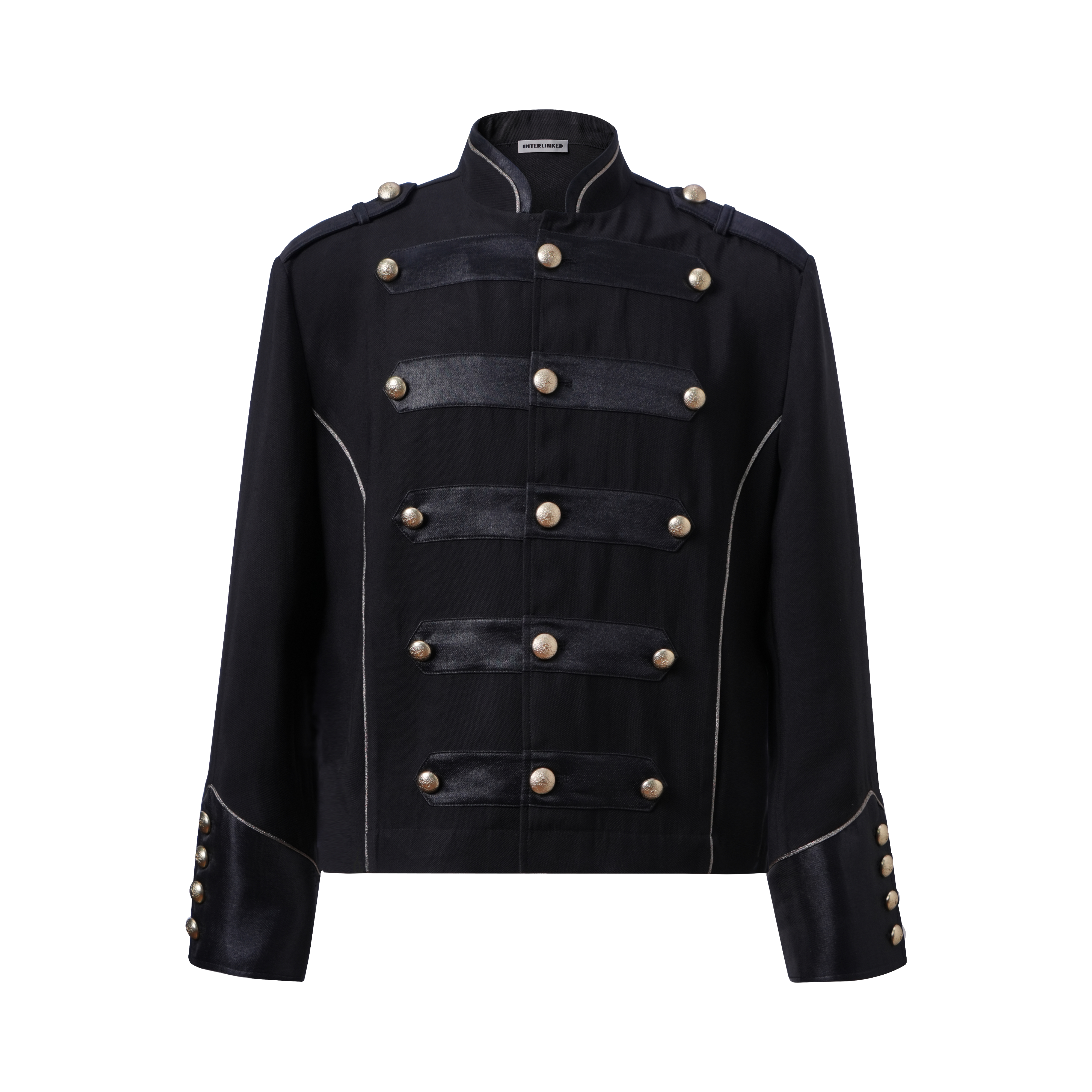 【26s May】Napoleonic Stand Collar Metal Button Lightweight Shirt Jacket