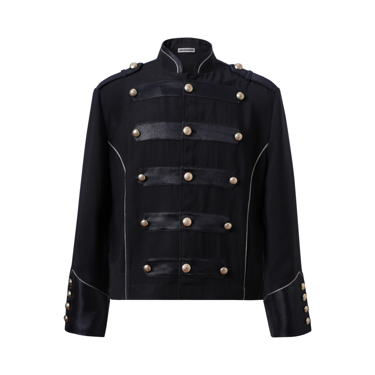 【26s May】Napoleonic Stand Collar Metal Button Lightweight Shirt Jacket