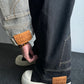 【25s Aug.】Deconstructed Washed Reversed Stand Collar Denim Jacket