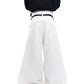 【25s Sep.】Red Wide-Leg Pants with Curved Blade Cut