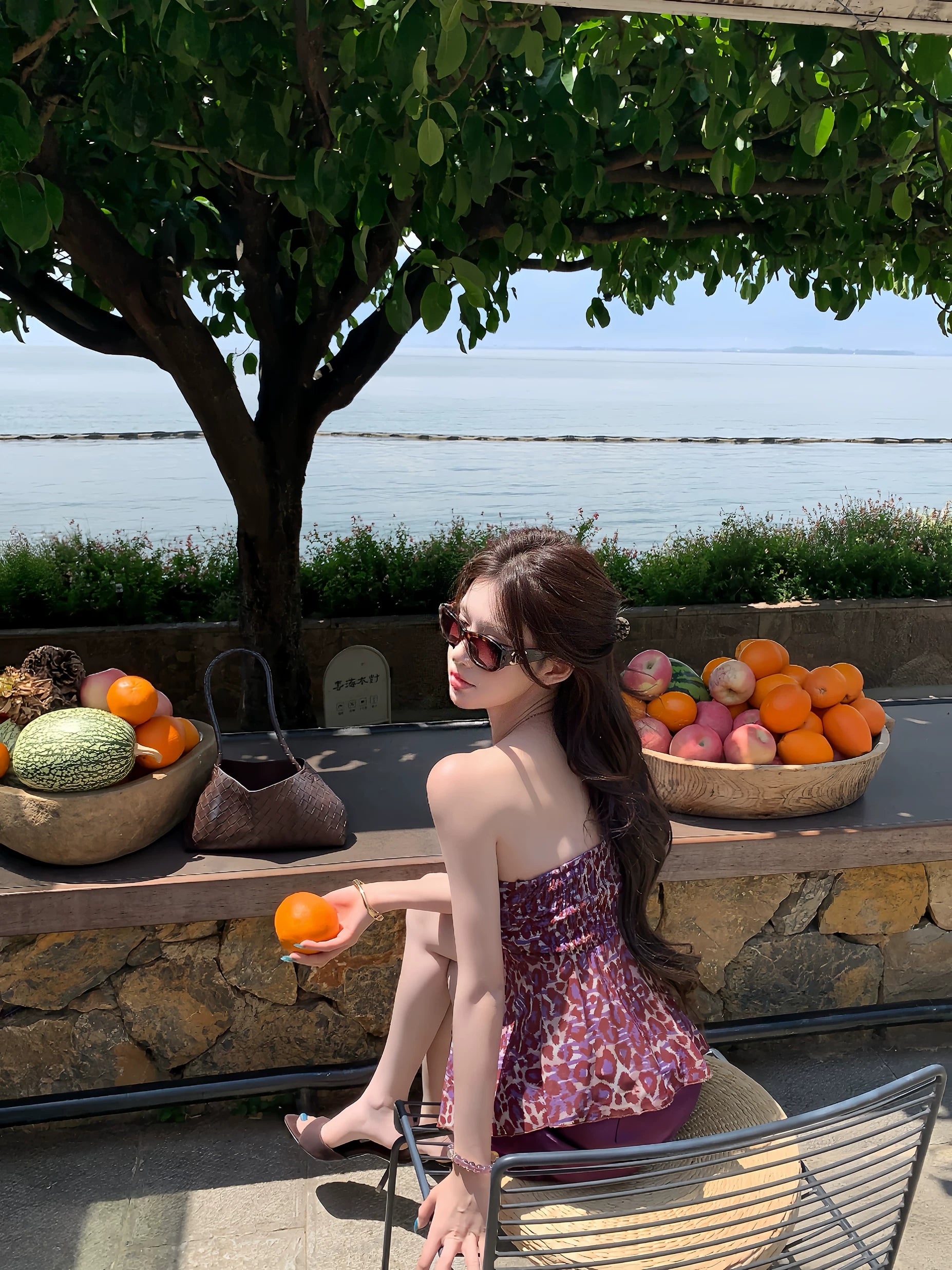 【26s May】Leopard Off-Shoulder Bandeau Two-Piece Set