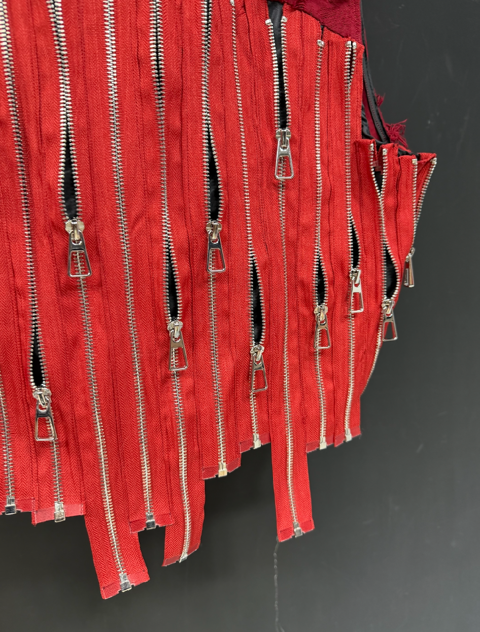 Asymmetric Zip Street Vest