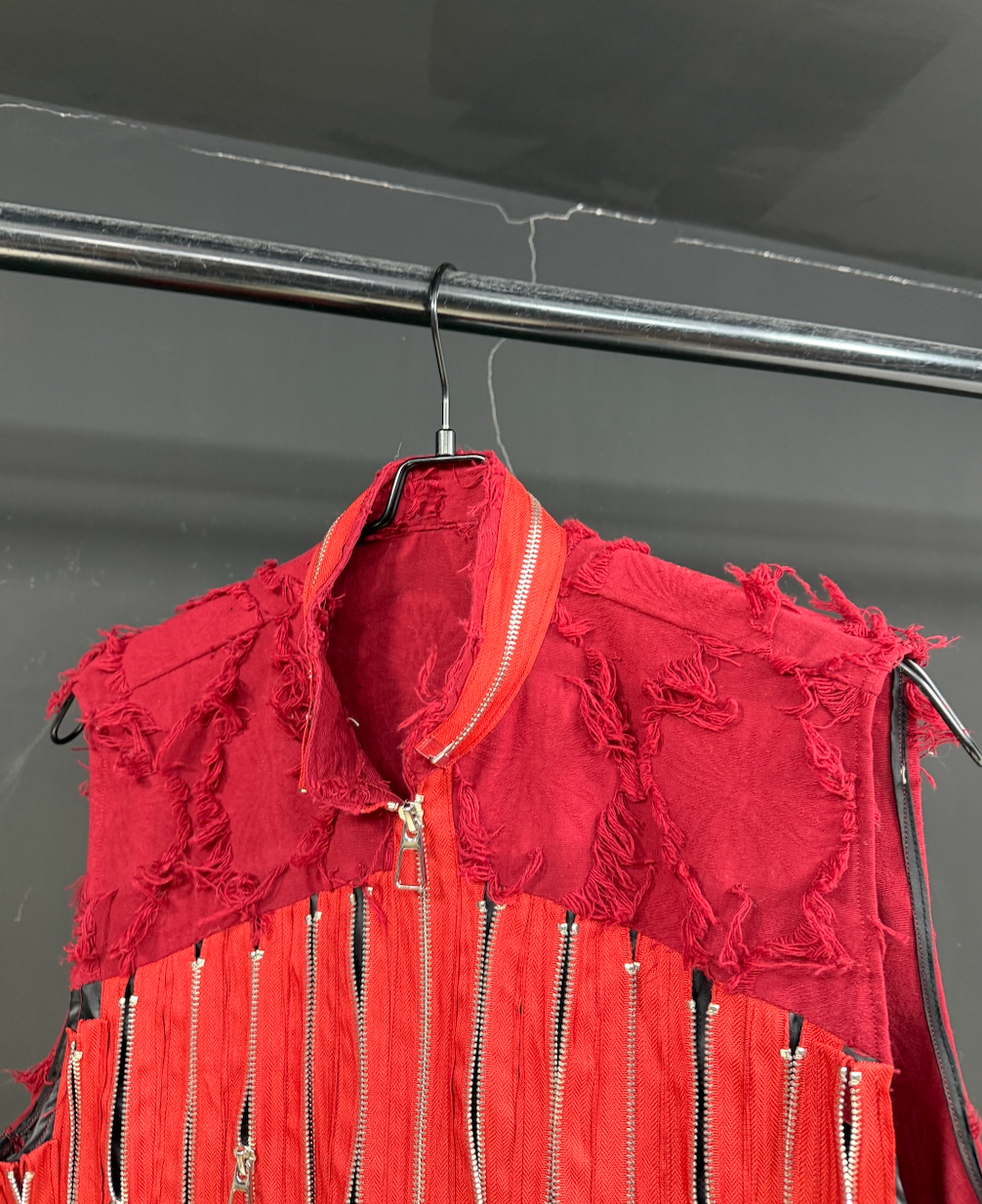 Asymmetric Zip Street Vest
