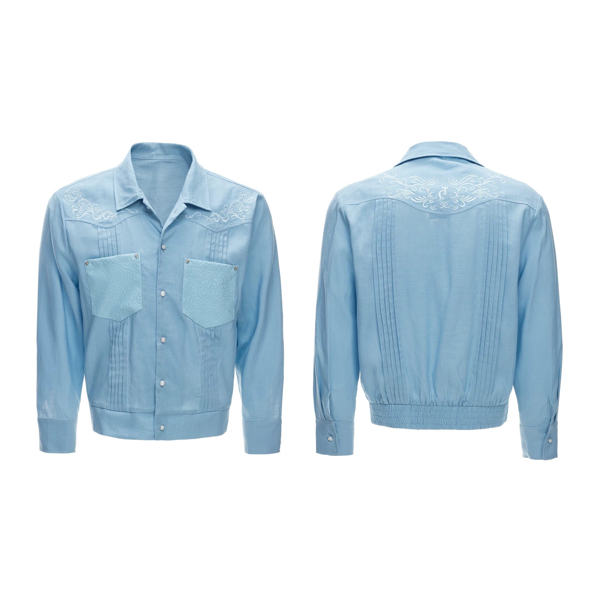Embroidered Pleated Relaxed Shirt / Pants
