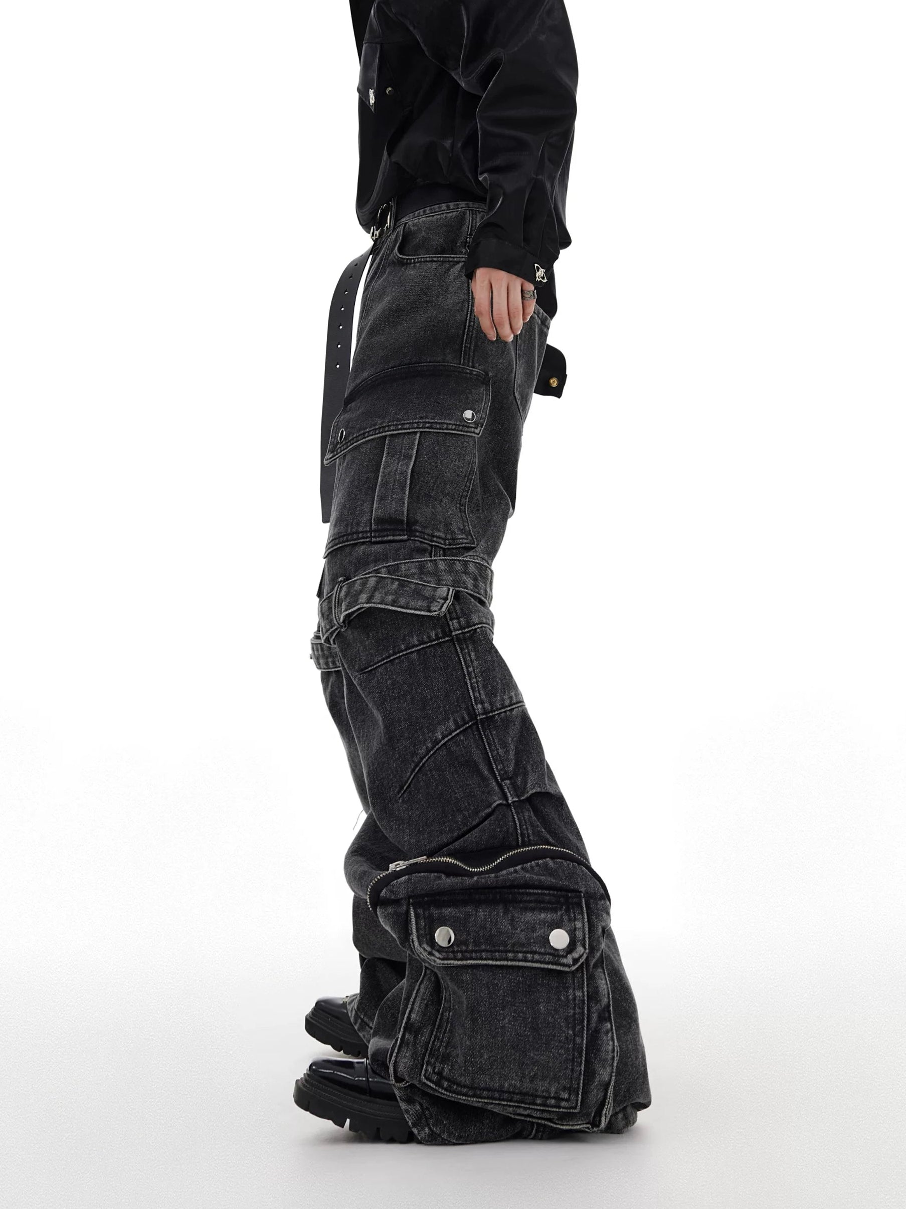 【26s Feb.】Deconstructed Cargo Wide-Leg Denim