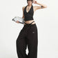 【25s Aug.】Black Backless Halter Corset Top