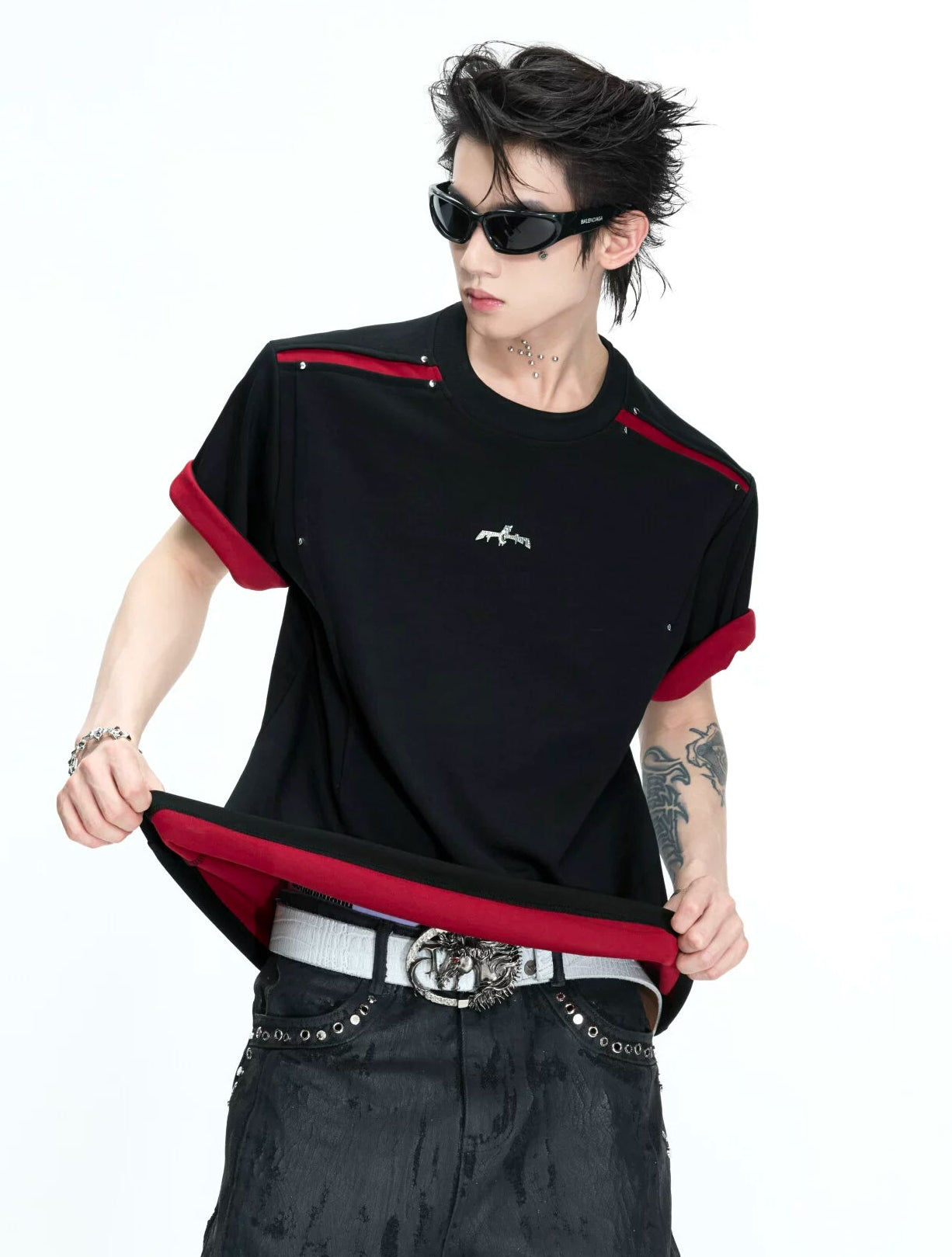 【26s Apr.】Reversible Contrast Oversized Sleeve Tee