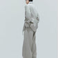 【25s Nov.】Drawstring Waist Padded Shoulder Suit/ Trousers
