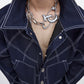 Metal Punk Frosted Necklace