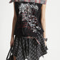【25s Aug.】Plaid Patchwork Off-Shoulder Crop Top