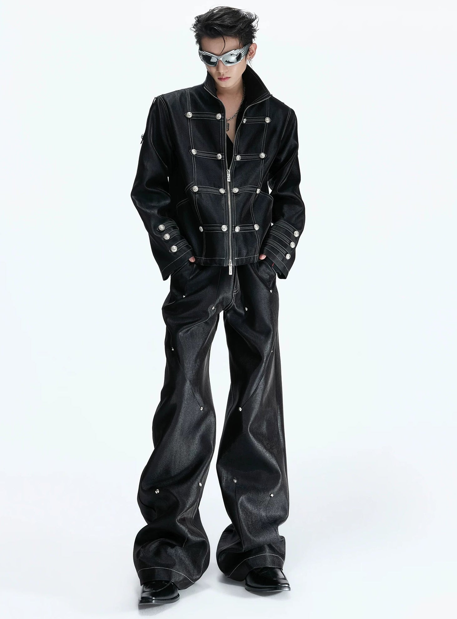 Napoleon Lustrous Cropped Jacket + Pants