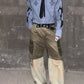 【25s Aug.】Washed Blue Stripe Oversized Casual Shirt