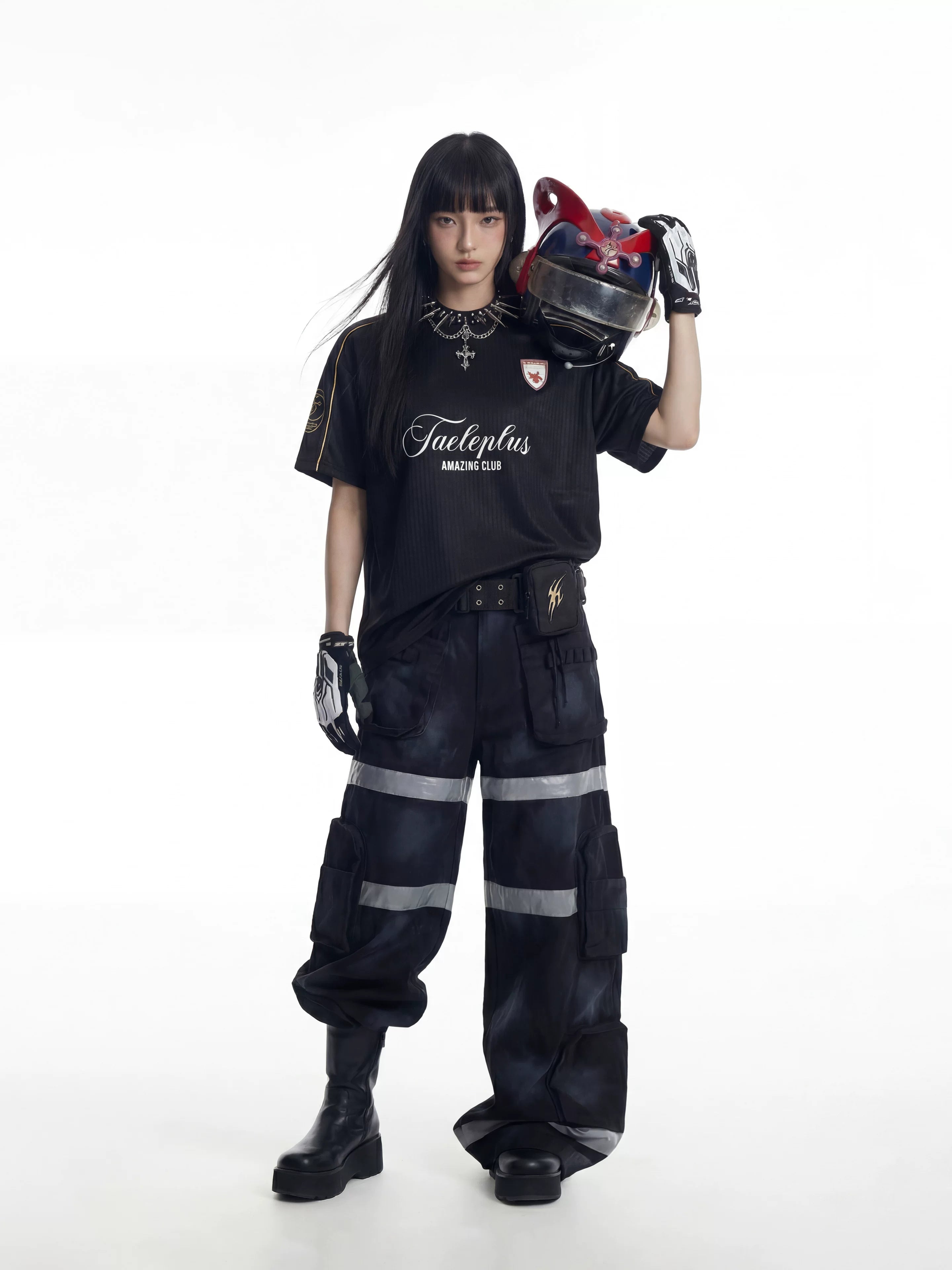 Black Minimal Jersey Tee