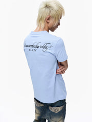 Washed Graffiti Cropped Tee