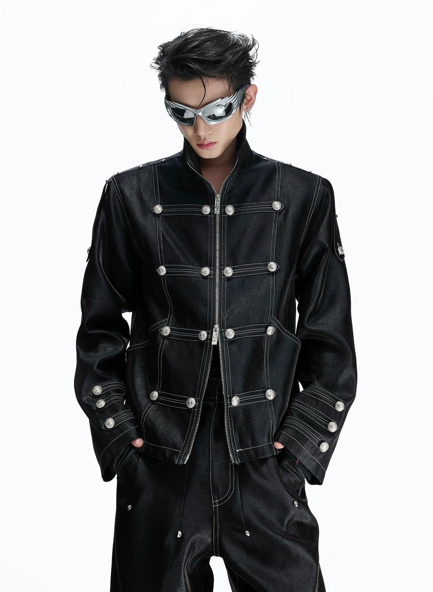 Napoleon Lustrous Cropped Jacket + Pants
