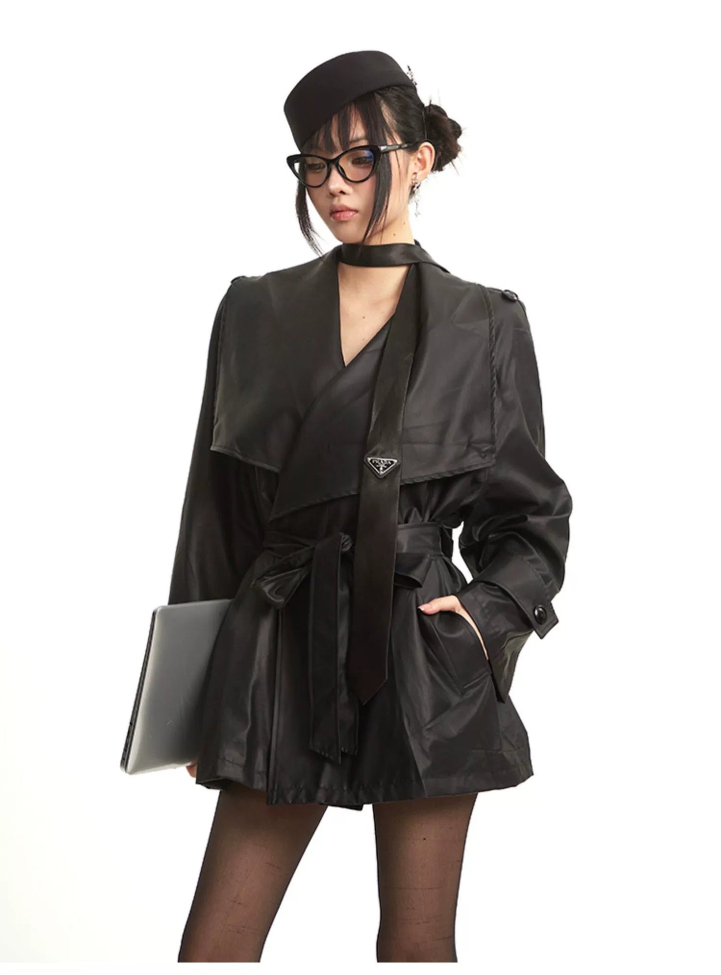 Elegant and Simple Long/short Trench Coat