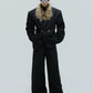 【25s Nov.】Elegant Detachable Fur Collar Wool Suit/Trousers