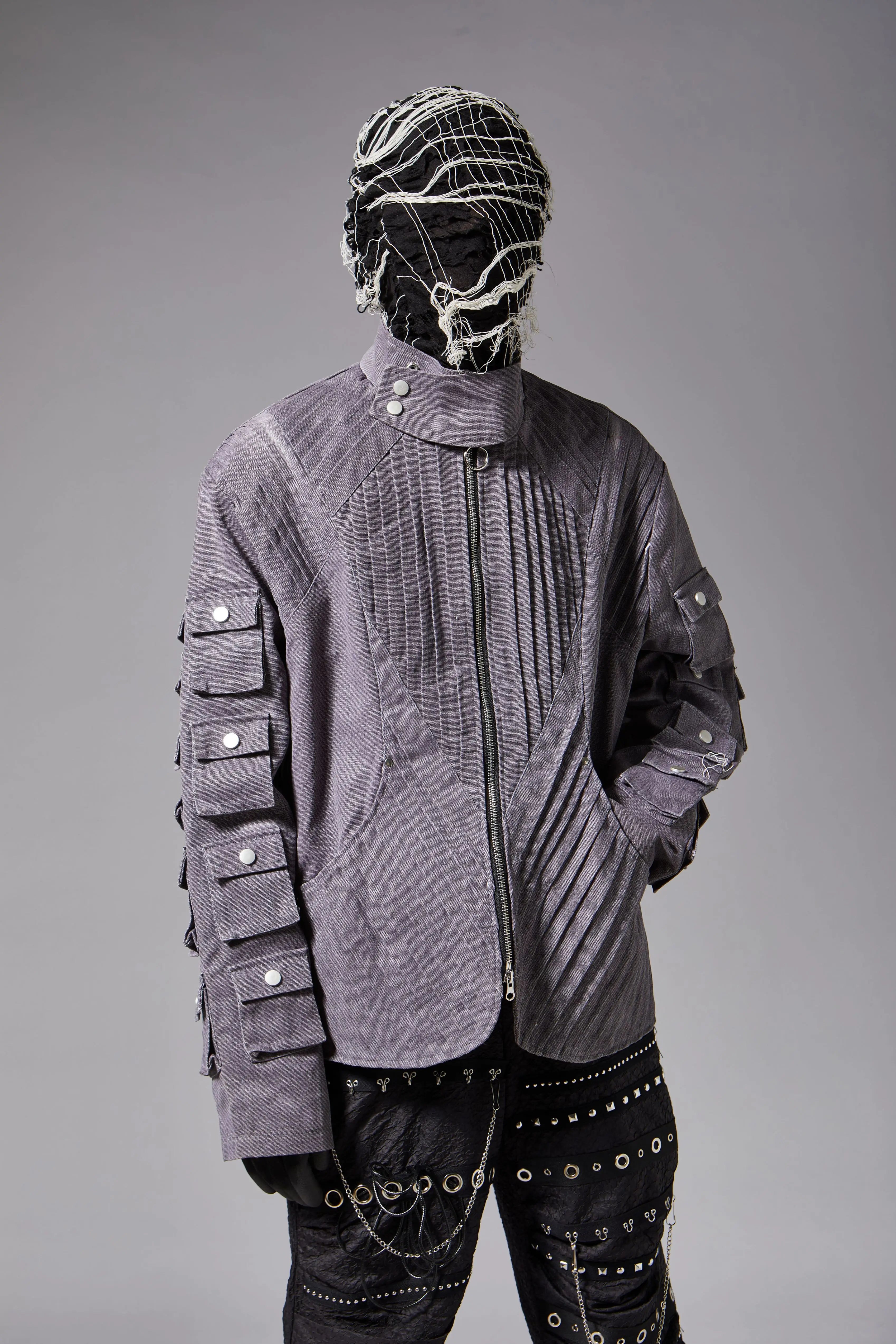 Distressed Knit Balaclava