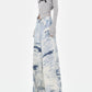 【25s Jul.】High-Waist Washed Tie-Dye Wide Jeans