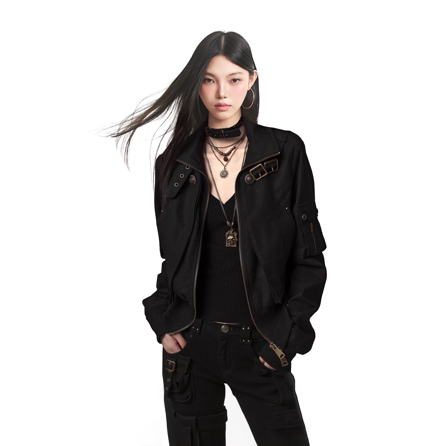 【25s Oct.】Vintage Brown Worker Biker Jacket