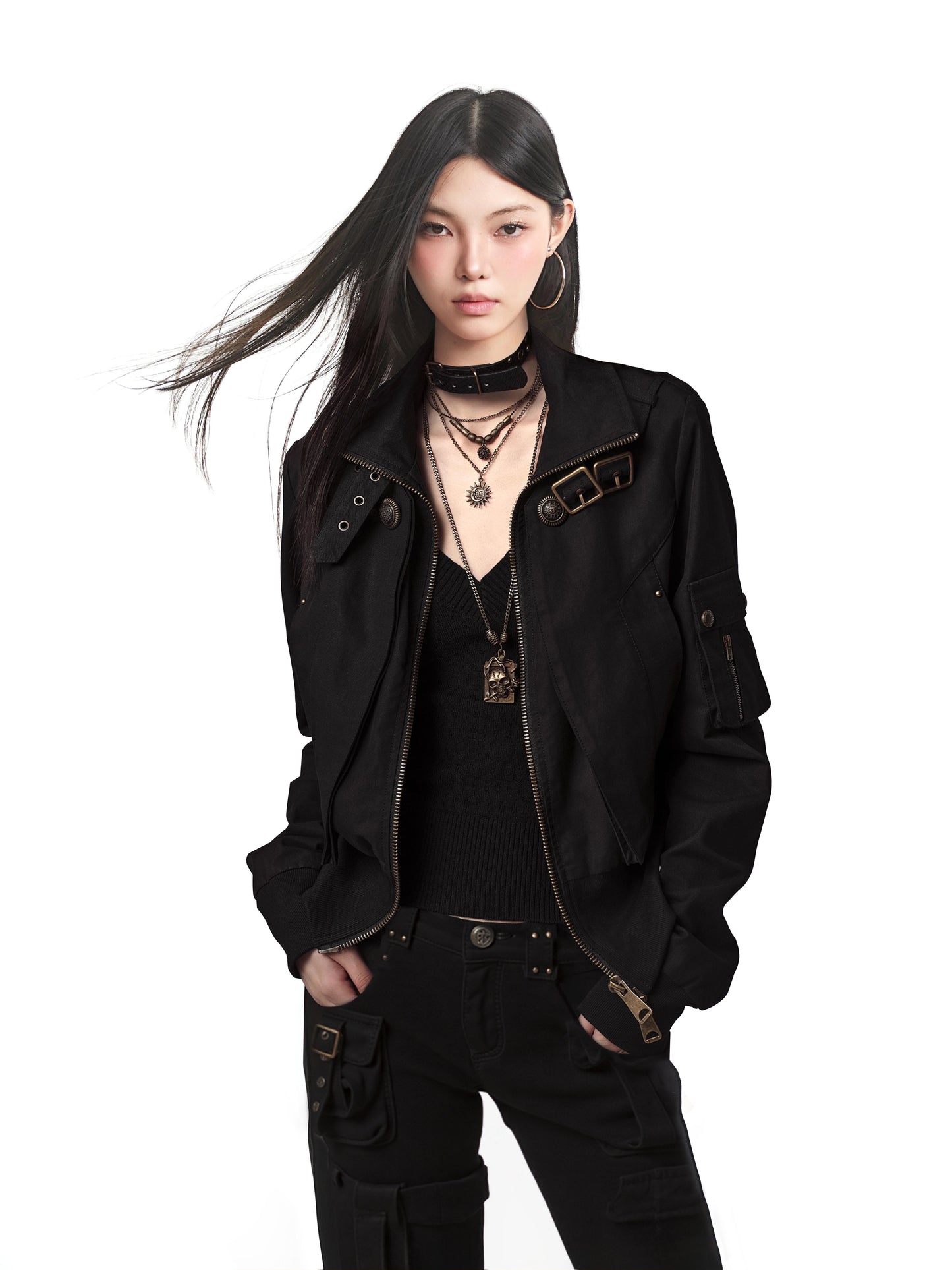 【25s Oct.】Vintage Brown Worker Biker Jacket