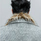 【25s Nov.】Faux Wolf Fur Collar Detachable Thick Warm Coat