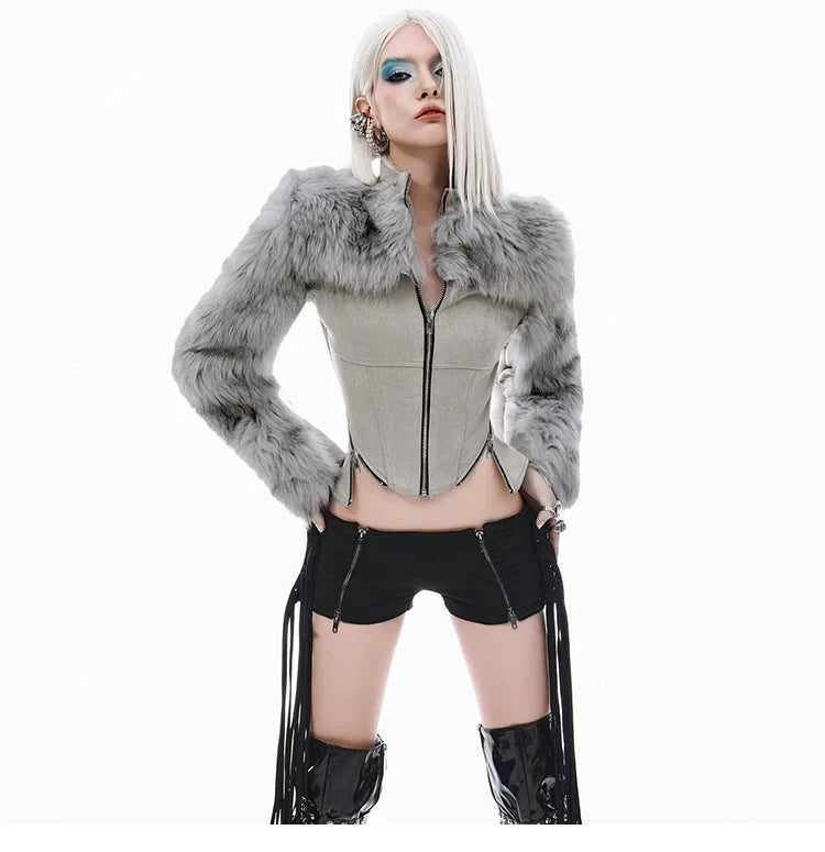 【26s Feb.】Cyber Fur Zip Jacket