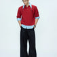 【25s Sep.】Textured Mock Two-piece Shirt Stitching Sweater
